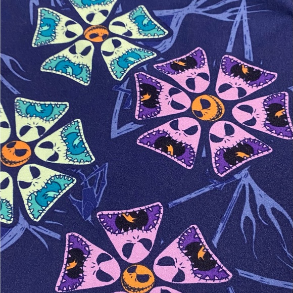 The Nightmare Before Christmas Leggings Lularoe Tall And Curvy Jack Skellington - Picture 8 of 10